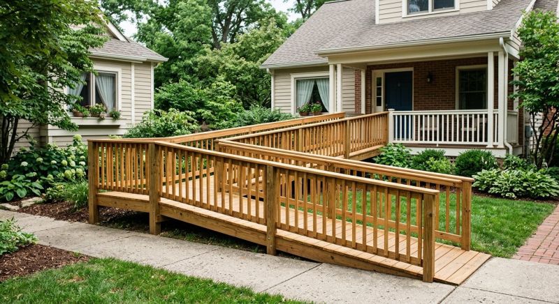 Hardwood Ramp Installation in Wilmington, NC